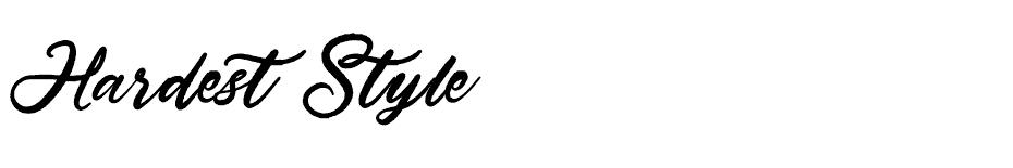 Hardest Style font